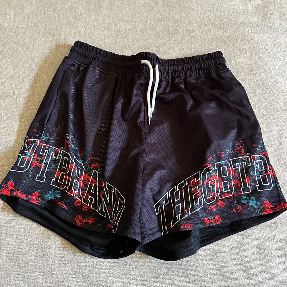 Get Better Today GBT Men’s Black Rose Gym Mesh Shorts